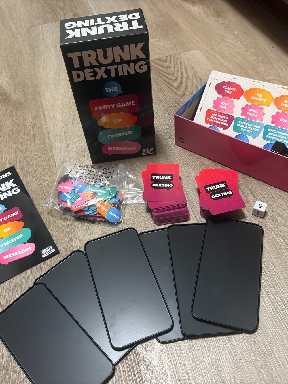 Trunk Dexting Party Game — Black & Pink